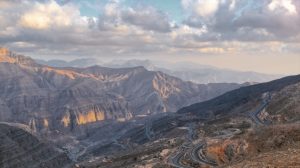 Jebel Jais panorama monte emirati arabi uniti oman